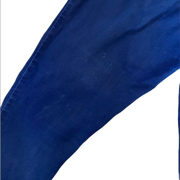 Blue Cropped Stretch Pull On Capri Cropped Pant 38 - Picture 9 of 11